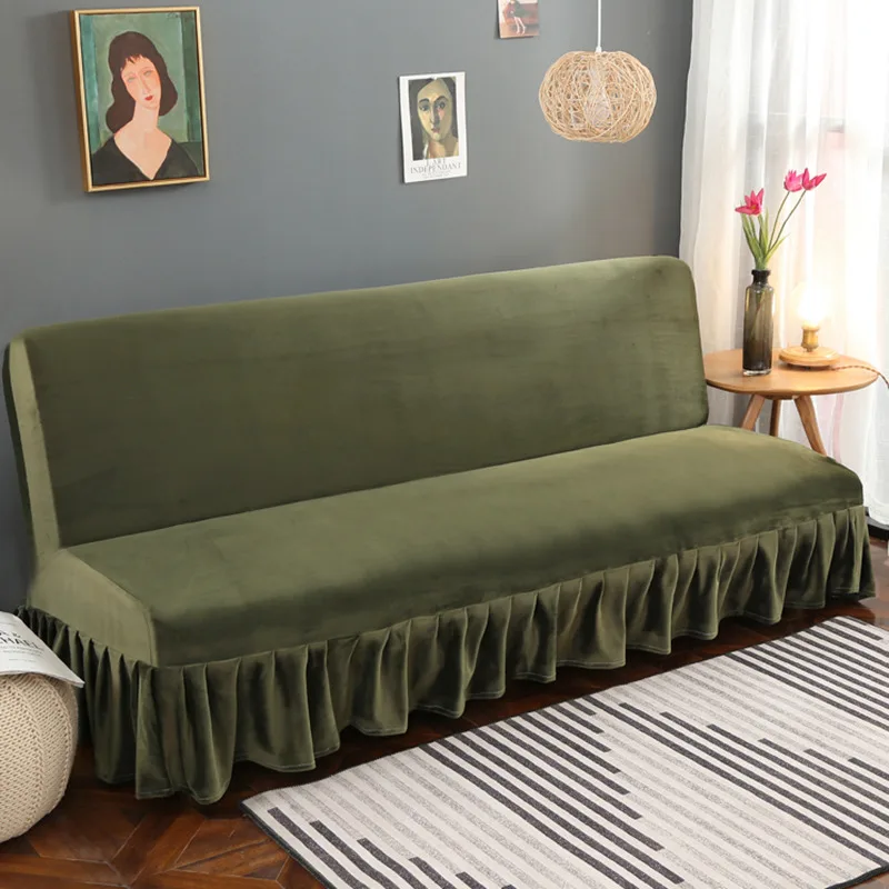 Капа dobrável de pelúcia para sofá, Кама, Капа grossa de veludo para sofá sem mangas, lençol para sofá, Капа elástica para futo