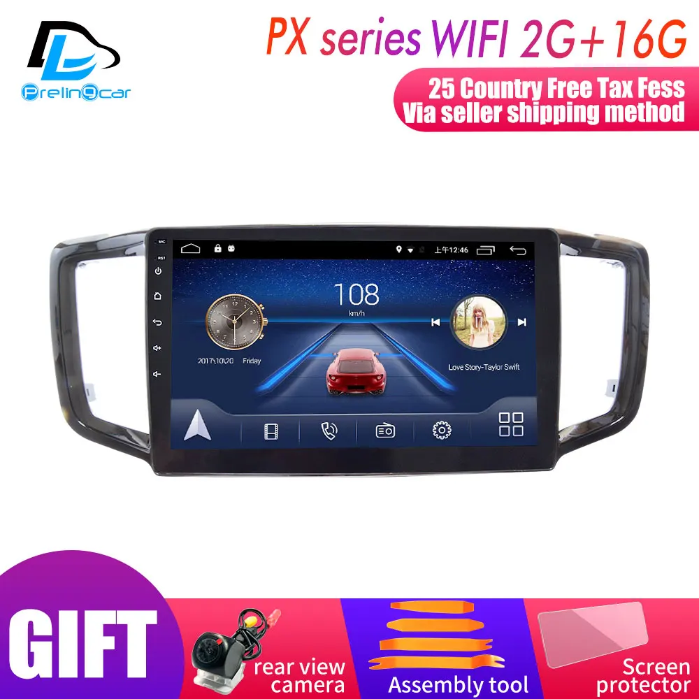 PX player 2G16G 4G Lte Android 9,0 мультимедийная навигационная система для HONDA Odyssey- лет автомобильный dvd-плеер Подушка монитор подголовник радио - Цвет: PX player 2G16G