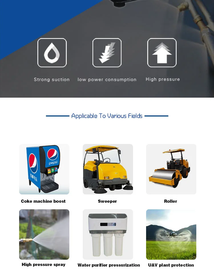 12V 24V, RV Spray De Diafragma, Lavagem