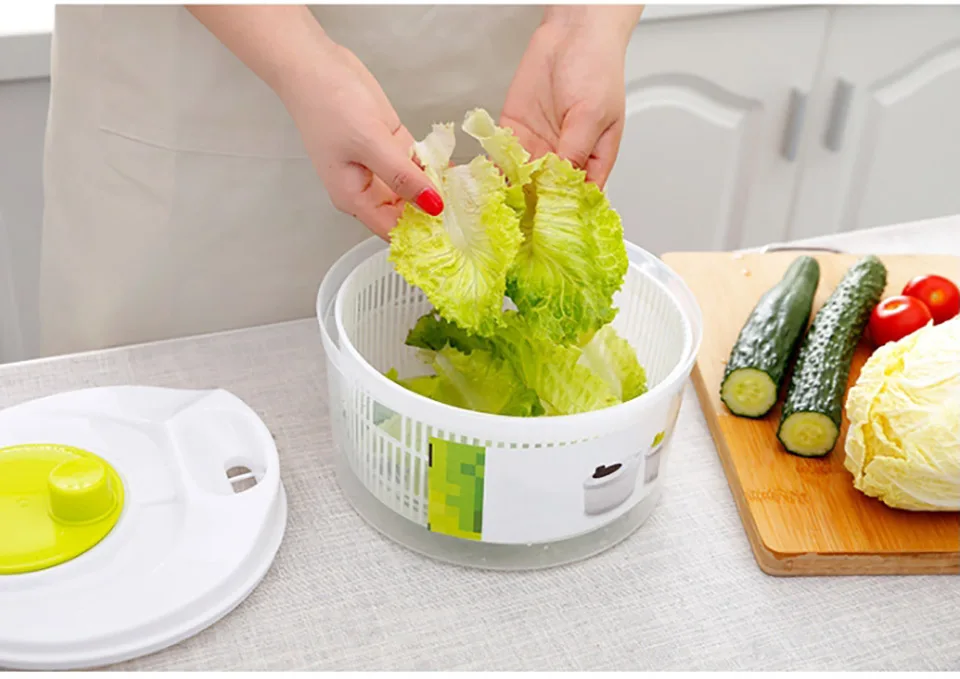Filbake салат Спиннер быстрая Сушилка для овощей слив салат и овощей для дома кухня с заливным носиком инструменты