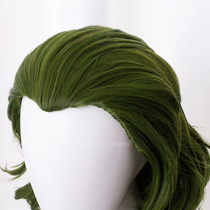 Joker Origin Movie Cosplay Wig Joaquin Phoenix Arthur Fleck Accessories Green Luxury Miranda Kerr Curly Wig Hair