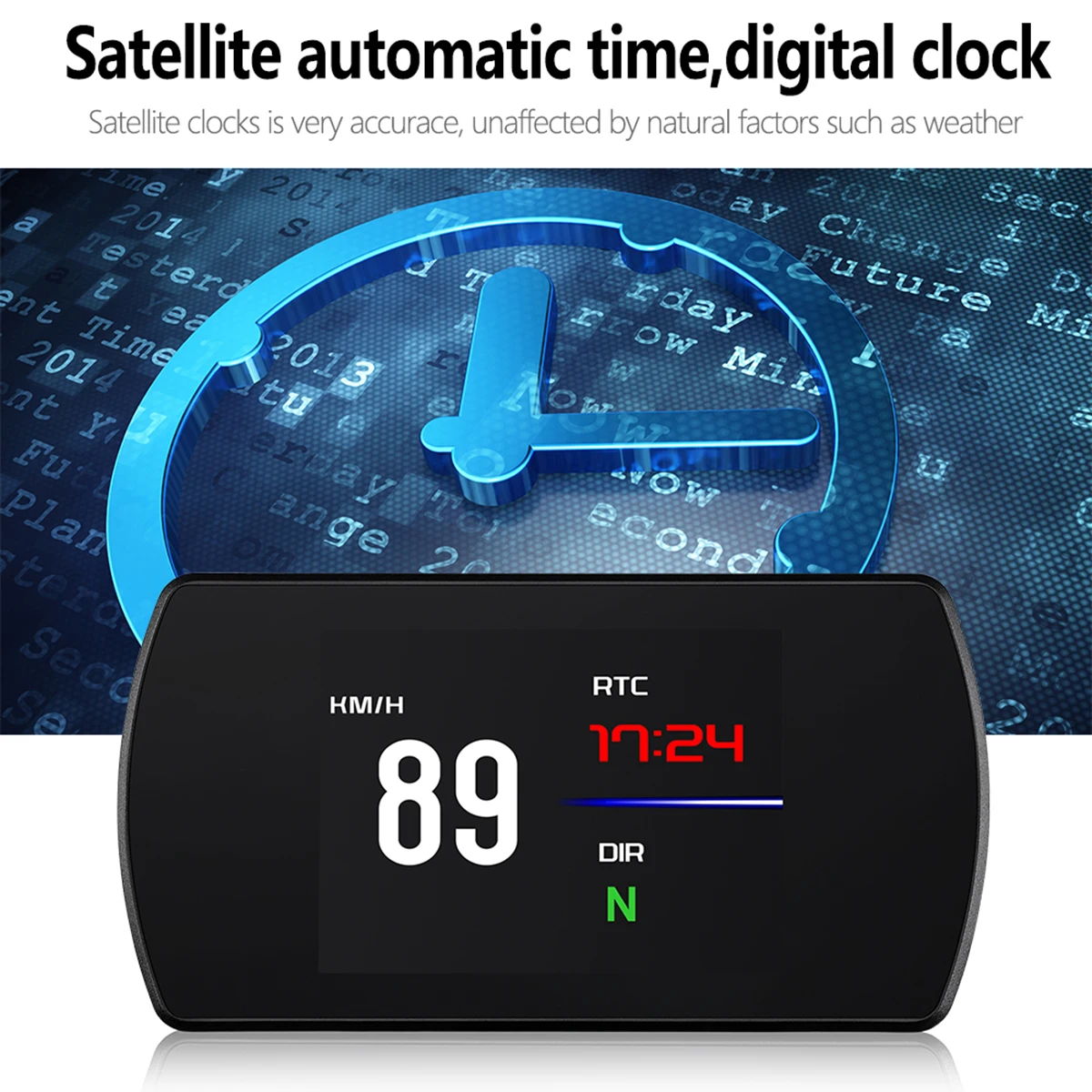 3-дюймовый HD T800 Универсальный Автомобильный HUD Дисплей gps Спидометр ускорение Тесты тормозной Тесты оповещение о превышении скорости, пригодный для всех транспортных средств
