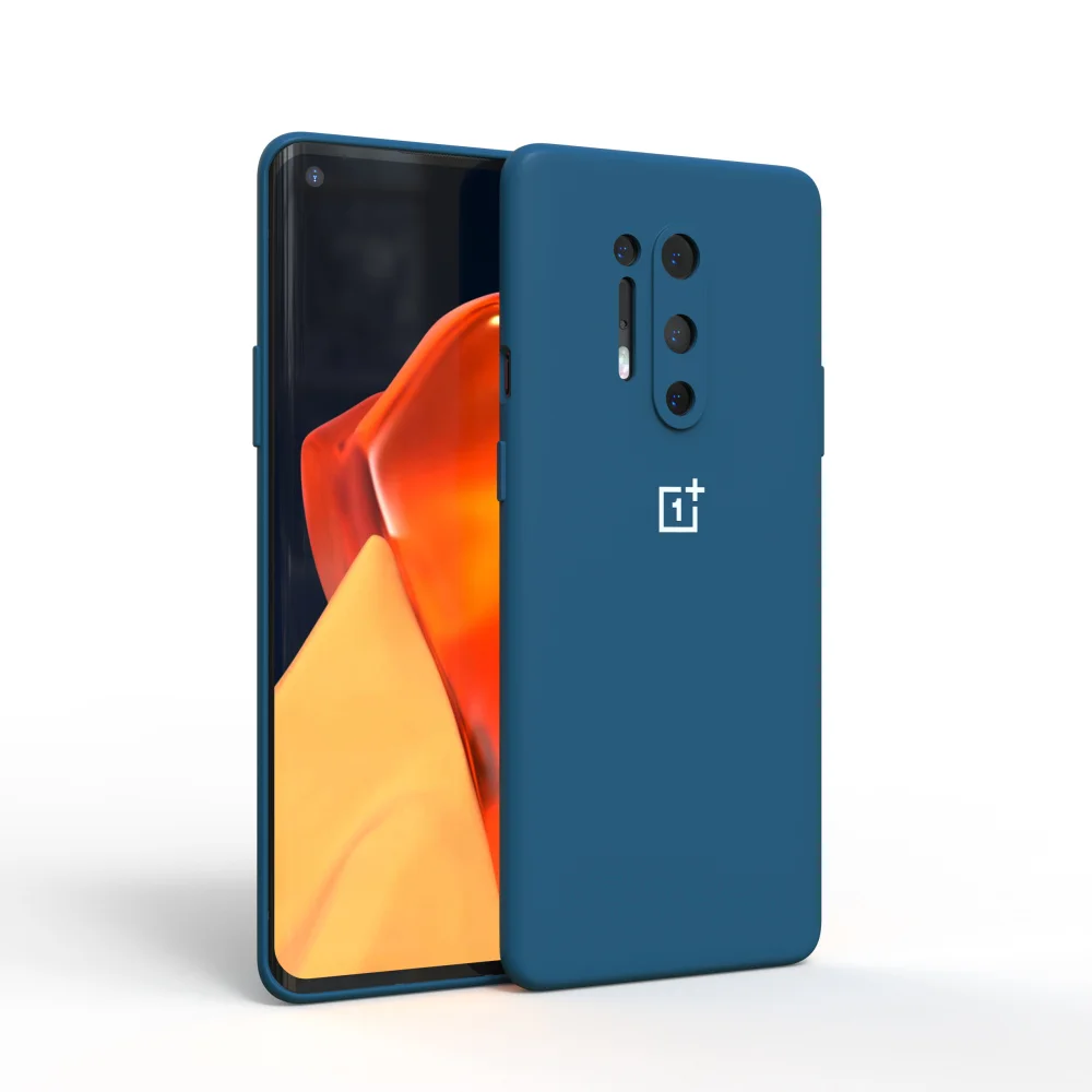 Original OnePlus 8 Pro Case High Quality Liquid Silicone Soft Cover For 8PRO OnePlus8 OnePlus 8T 7 full protectiver case mobile flip cover