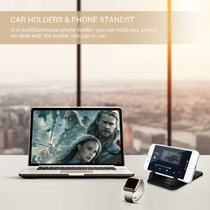 Car-Silicone-Dash-Pad-Mat-Mobile-Phone-Holder-Car-Holder-Stand-Cradle-Dock-Anti-Slip-Stand