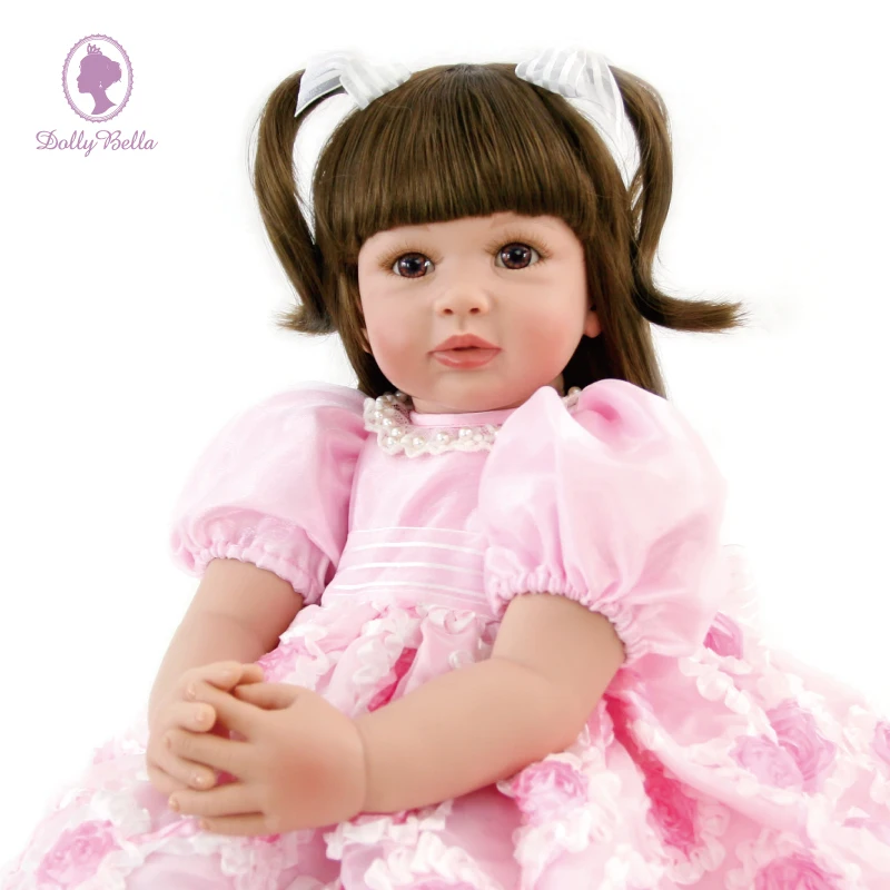

60cm Silicone Head Arm legs With Clothing Body Lifelike Reborn Baby The Best Vinyl Doll Is Intended For Collectors Deeply Belie