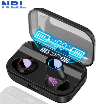 

TWS 5.0 Wireless Bluetooth Earphone LED Power Display Touch Control Sport 9D HiFi Stereo Cordless Earbuds Earphone