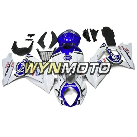 Полный комплект обтекателей мотоцикла для Suzuki GSXR1000 K7 год 2007 2008 ABS пластик инъекции рамы кузова мотоцикла белый синий корпуса