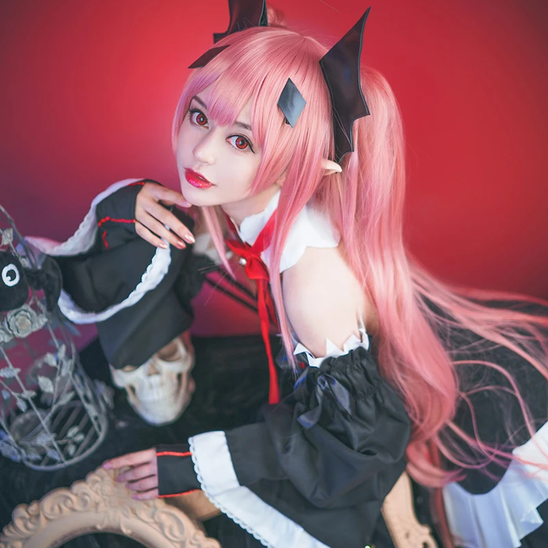 Новый комплект из жакета и юбки Seraph of the end anime Krul Tepes для косплевечерние вечеринки