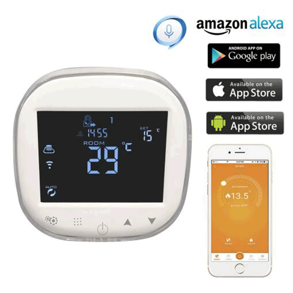 Нагрев воды Wi-Fi термостат termostato NTC датчик регулировка температуры контроллер голоса работа с Amazon Echo Alexa термостат
