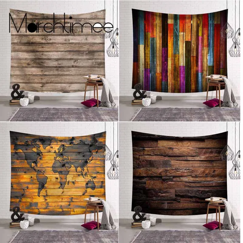 

Wood Grain World Map Tapestry Bohemian Mandala Wall Hanging Beach Throw Wall Rug Blanket Camping Tent Travel Mattres Tablecloth