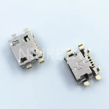 

100pcs Micro USB 5Pin Jack Connector socket Data charging port tail plug For Motorola Moto G6 Play XT1922/G6 Plus Service parts