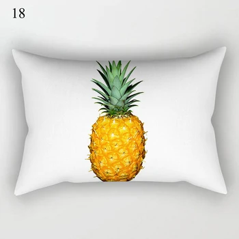 

Pineapple Leaf Yellow Decorative Pillowcase Pineapple Yellow Throw Pillow Case Polyester Geometry Printing Pillow Cover 30*50cm