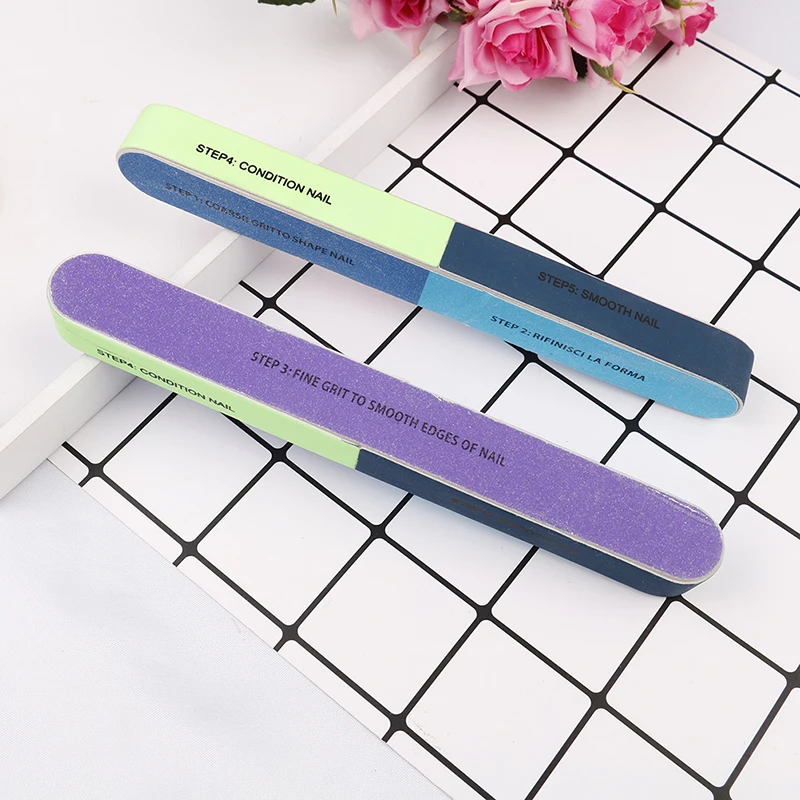 

AACAR 2PCS Nail Polishing File Creative Printing Nail File Sanding Professional Nail File Manicure Tool 17.7 x2cm