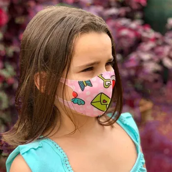 

skin care mask for face 2pcs Children's Adjustable Windproof Reusable Printed Face Mask mascarilla masque mascara facial