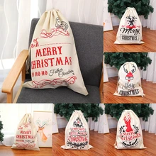 Большой размер рождественские подарки сумки Санта-Клауса Merry christmas вечерние подарки на год DIY украшения подарки сумки олень