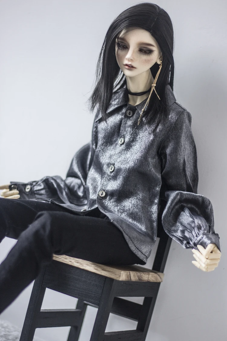 BJD Кукла Одежда для 1/3 1/4 MSD дядюшка Мода Хамелеон рубашка с большим воротником фонарь рукав 2 цветная кукла аксессуары