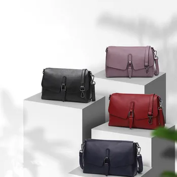 

Bag women's 2020 new messenger bag leather shoulder bag