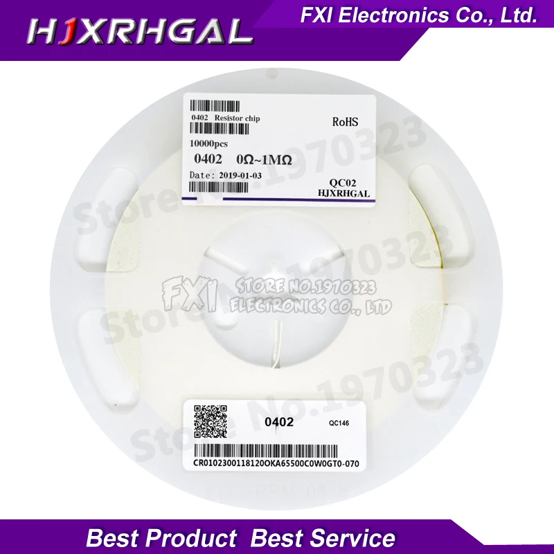 10000Pcs 0402 0R ~ 10M SMD resistor 1/2W 0 1 10 100 150 220 330 ohm 1K 2.2K 10K 100K 1R 10R 100R 150R 220R 330R | Электронные