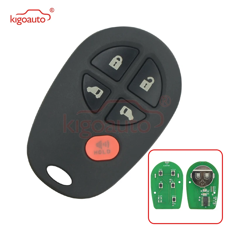 

Kigoauto GQ43VT20T Remote car key fob 4 button with panic 315MHZ for Toyota Sienna key 89742-AE030 89742-AE031