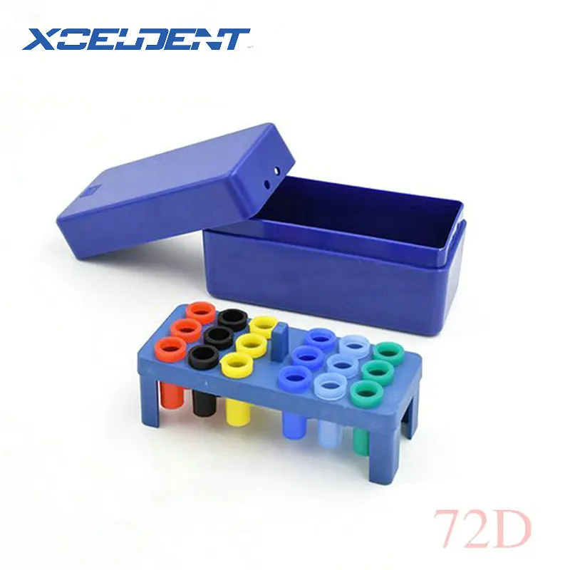 72D Стоматологическая коробка для стерилизации зубные пластиковые 72H Endo коробка для алмазных боров Reamer/Gutta Percha Point - Цвет: 72D