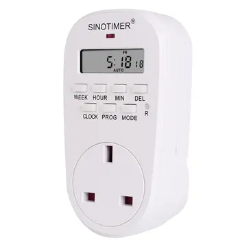 

EU US UK Plug Digital Timer Switch Socket Weekly 7 Days Programmable Outlet Plug-in Time Control for Electric Appliance