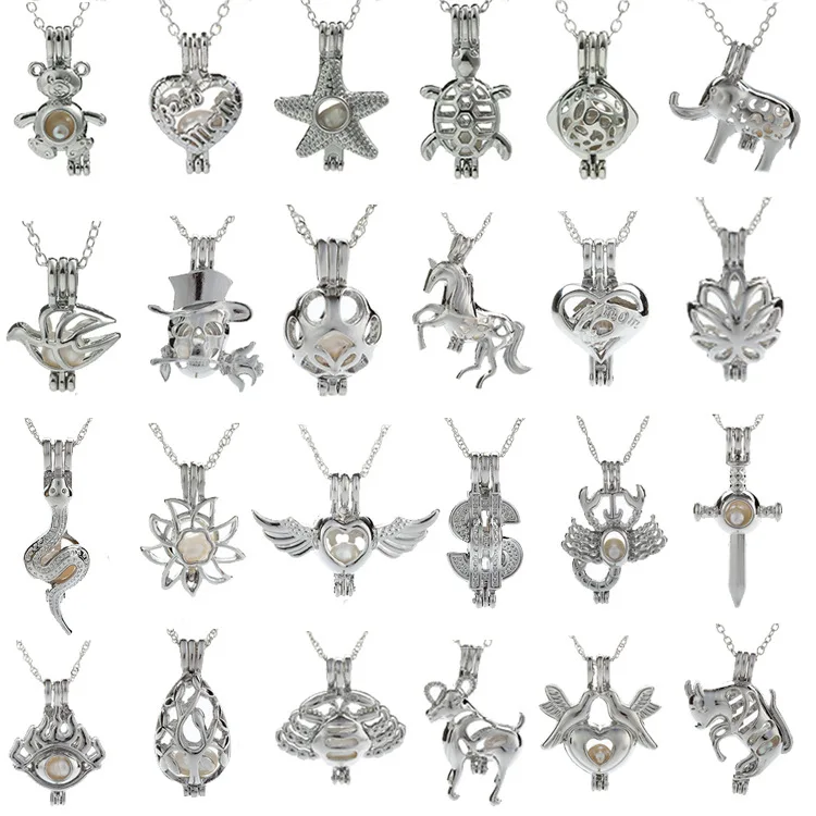 

Europe And America Foreign Trade New Products Simple Fashion Simple Delicacy of Freshwater Pearls Cage Necklace Accessories Wome