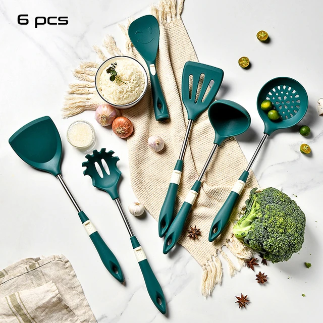 11PCS Lightweight Silicone Kitchenware Cooking Tool Sets Heat Resistant  Cooking Utensils Non-Stick Baking Tools With Storage Box - AliExpress