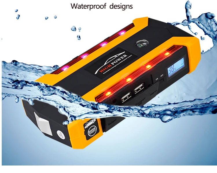 Многофункциональный 18000mAh автомобильный пусковой стартер 1200A портативный пусковой усилитель устройства power Bank 12V автомобильное зарядное устройство Buster