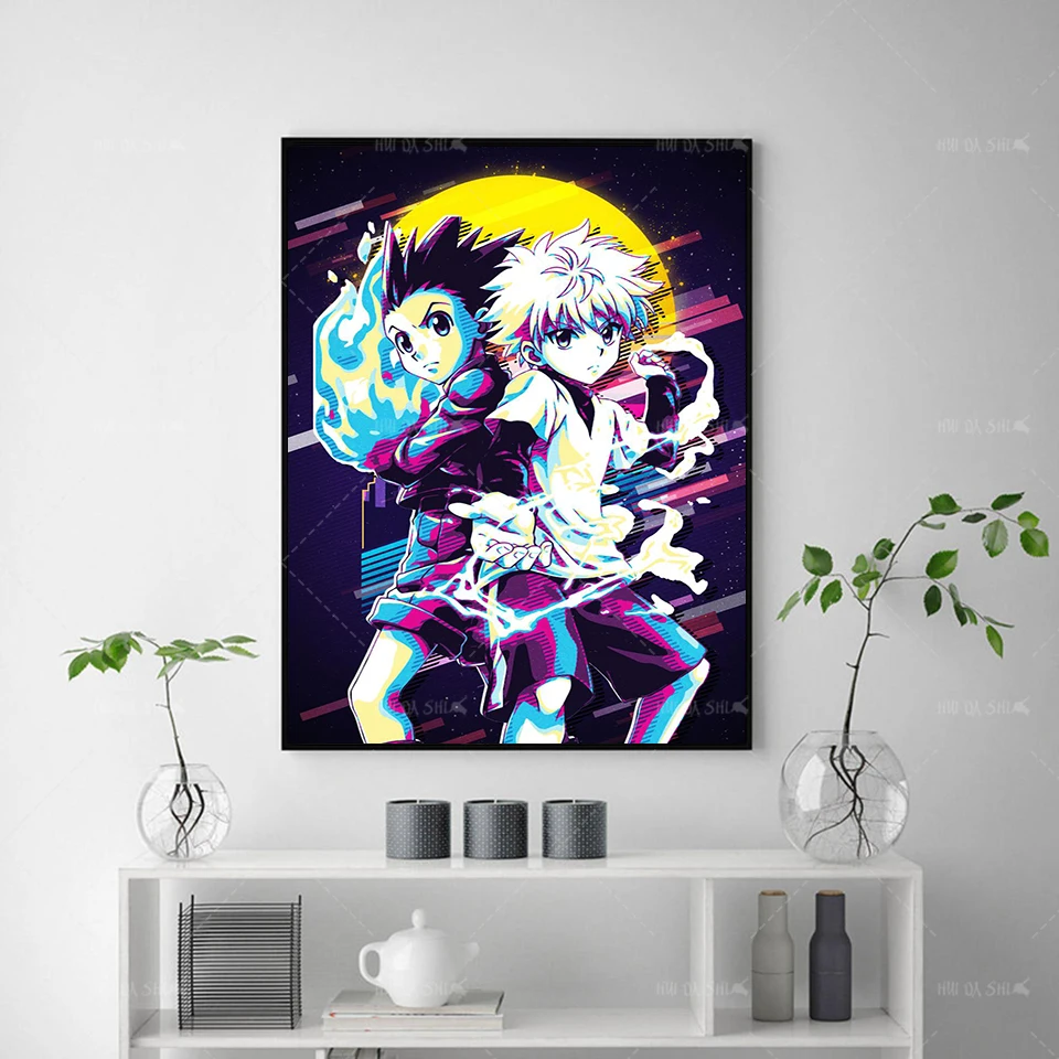 

Modular Picture Modern Hunter X Hunter Anime Poster Artwork Modern Print Hot New Canvas Painting Home For Living Room Wall Decor