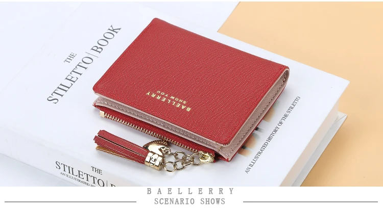 Кошелек женский кожаный брендовый Роскошный кошелек короткий тонкий Famle кошельки для денег клип Кредитная карта короткий кошелек и дамские сумочки на молнии для девочек
