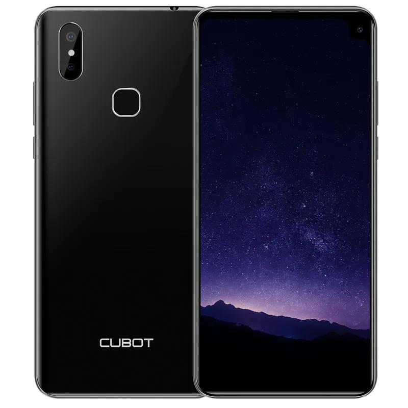 Black Мобильный телефон Cubot Max 2 Android 9,0 19:9, экран капли воды, четыре ядра, 4 ГБ, 64 ГБ, 6,8 дюйма, 5000 мАч, двойная камера, Face ID, 4G LTE, телефон - Цвет: Black