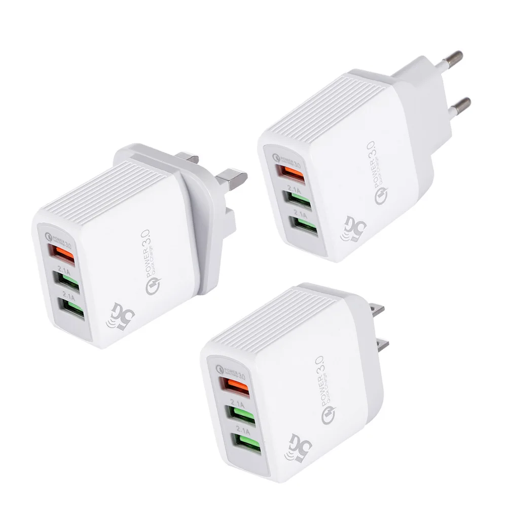 Bakeey многопортовый QC3.0 3A Быстрая зарядка USB зарядное устройство адаптер для iphone 8 Plus XS 11 Pro Oneplus 7T Pro huawei P30 Pro 5G