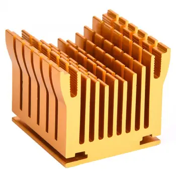 

Heat Sink High Quality Gold Aluminum Electrical Supplies for Printed Circuit Power Board 43x40x36mm