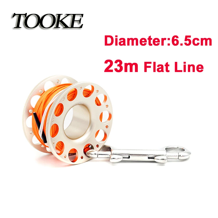 TOOKE 4色铝合金线轮2mm 金色桔线23m TG739BJin23