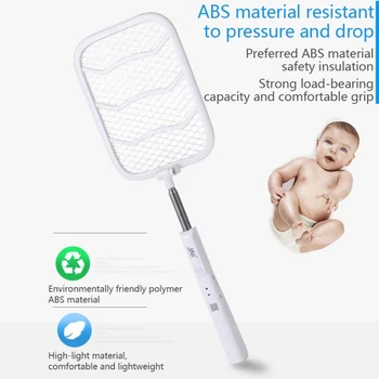 

Rechargeable Collapsible Retractable USB Charging Fly Mosquito Swatter New Arrival Dropshipping Home Tool
