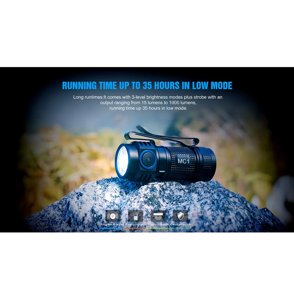 Trustfire MC1 мини CW XPL USB Перезаряжаемый светодиодный EDC фонарик Открытый водонепроницаемый практичный портативный магнитный фонарь большой дальности