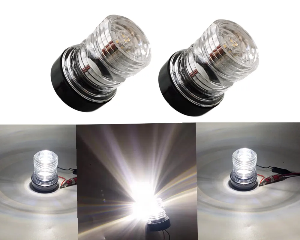 2 шт. 13smd светодиодный морской яхты навигации якорь светильник круглый 360 градусов