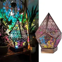 

Bohemian Projection Lamp Starry Sky Projector Light Christmas Mood Lights Table Bedside Night Light Lamps for Living Room