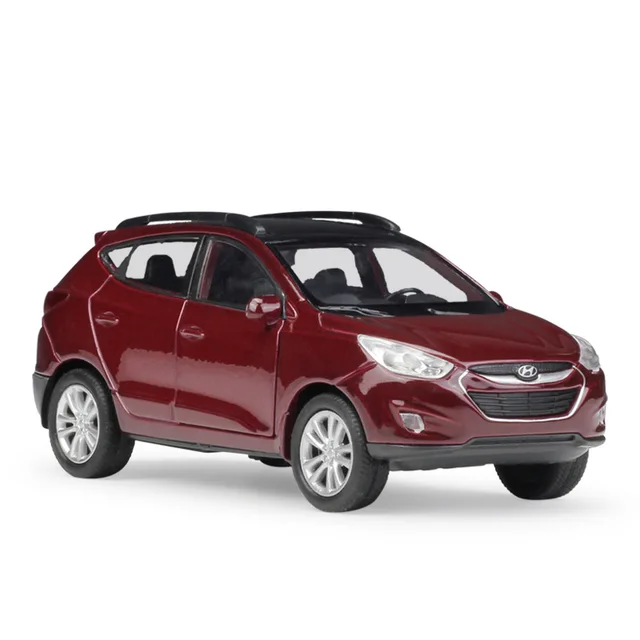 WELLY Diecast 1:36 Scale Model Car Hyundai Tucson IX35 SUV Pull Back Toy Vehicle Alloy Toy Metal Toy Car For Kid Gift Collection 4