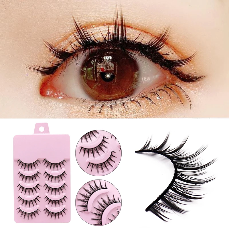 Cosplay&ware Little Devil Cosplay Lash Extension False Eyelashes 5 Pairs 3d Bunch Japanese Fairy Lolita Daily Eye Makeup Tool -Zentai shop online H5ebd69ccb07c497088458b05cdf8231ab.jpg