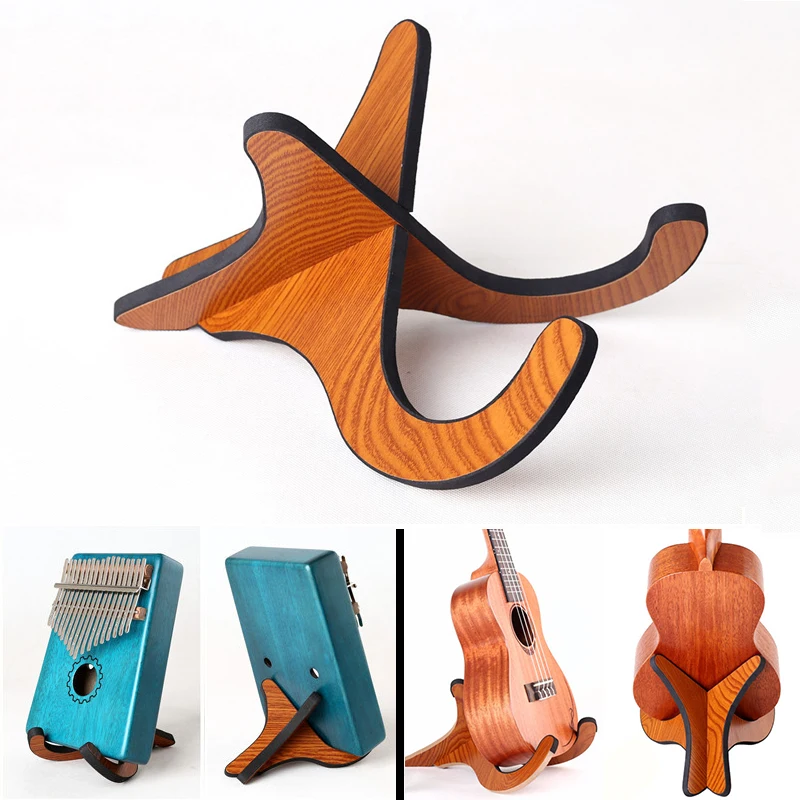 Kalimba/Ukulele кронштейн Подставка для гитары аксессуары для музыкальных инструментов удобная и экологически чистая деревянная подставка рамка
