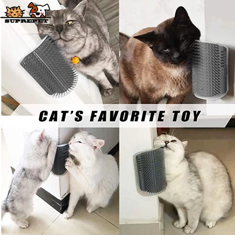 SUPREPET Cat Face Scratcher Groomer 3D Soft Corner Plastic Pet Grooming Brush Cat Self Grooming Wall Massage Brush Hair Brush SUPREPET Cat Face Scratcher Groomer 3D Soft Corner Plastic Pet Grooming Brush Cat Self Grooming Wall Massage Brush Hair Brush