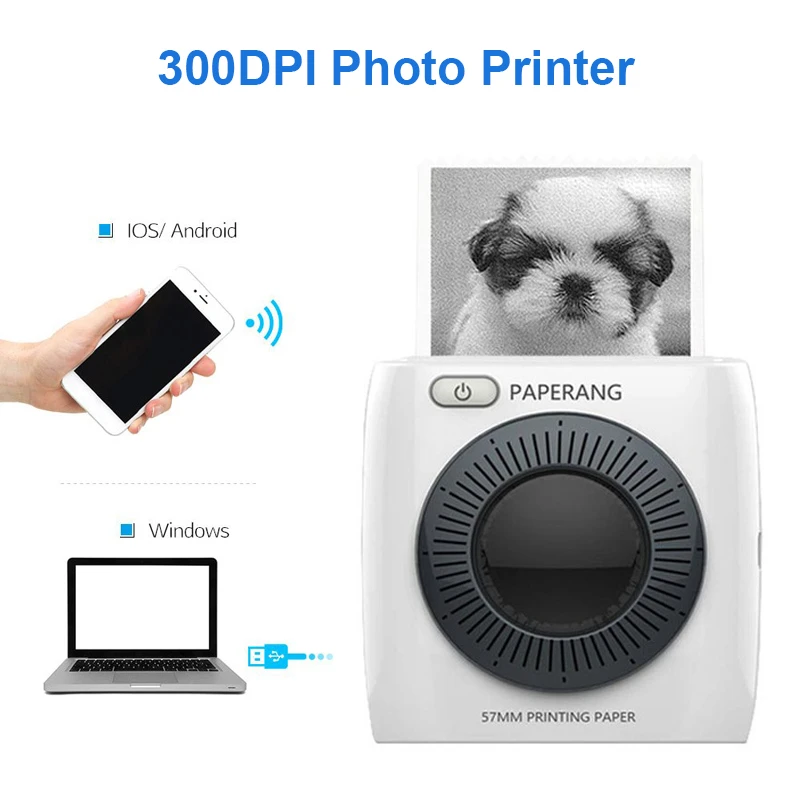 Карманный фотопринтер PAPERANG P2 мини-принтер Bluetooth Поддержка стандарта детской