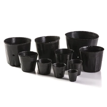 

100pcs Plastic Nursery Plant Seedling Pouch Holder Raising Bag Nutrition Pots Garden Supplies MJJ88