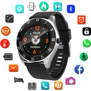 

NEW M11 Sim Smart Watch Smartwatch Men Women 2020 For Android Sport Bluetooth Metal Fitness Smart Watch TF Card Roman Character