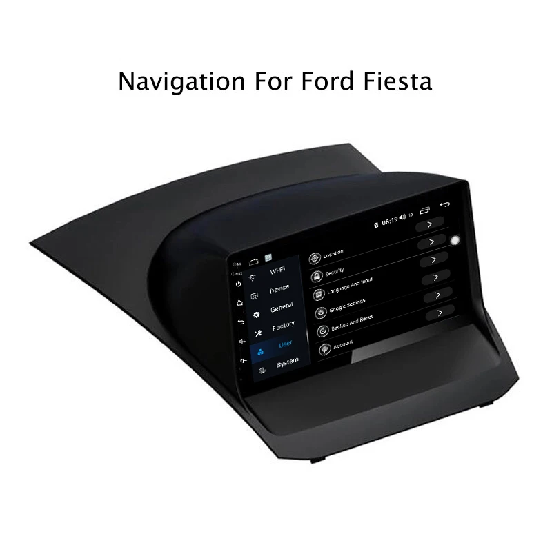 Ectwodvd 9 дюймов Andriod 8,1 автомобильный DVD gps для Ford Fiesta 2009- 4G ram 64G rom CarPlay DSP 4G LTE с wifi