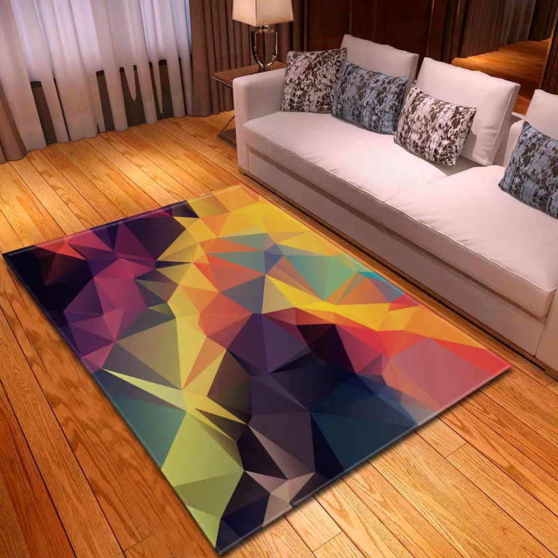 Скандинавский 3D коврик с геометрическим орнаментом и ковер коврик для гостиной спальни коврики домашние декоративные мягкие фланелевые противоскользящие диванные ковры для гостиной