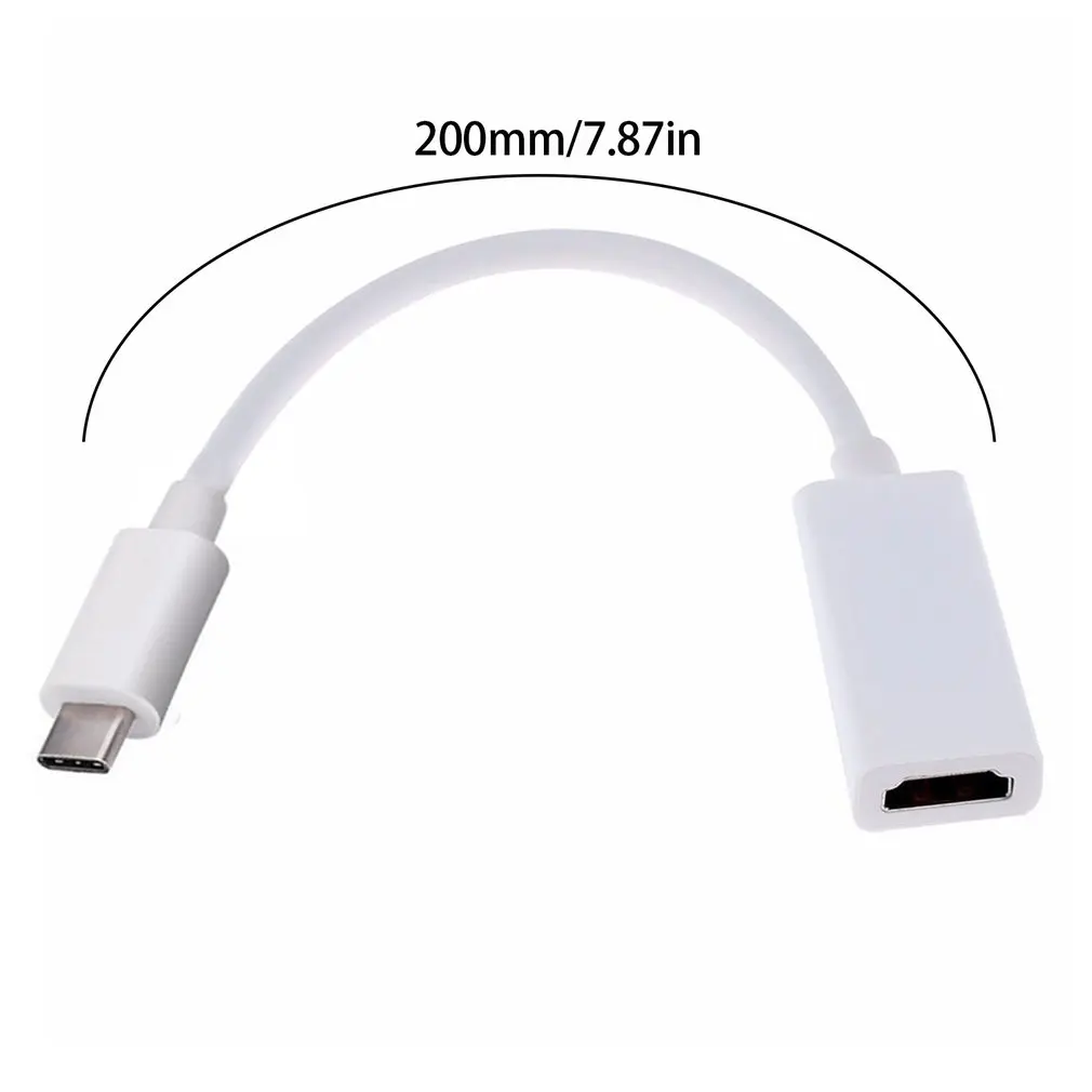 USB C к HDMI адаптер 4K 60Hz Тип C 3,1 Мужской к HDMI Женский кабель адаптер конвертер для samsung для huawei