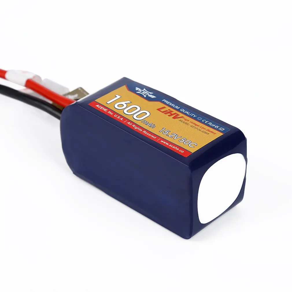 1 шт. ACEHE 15,2 V 1600mAh 50C 4S1P 24,32wh с XT60 вилкой высокого напряжения Lipo батарея