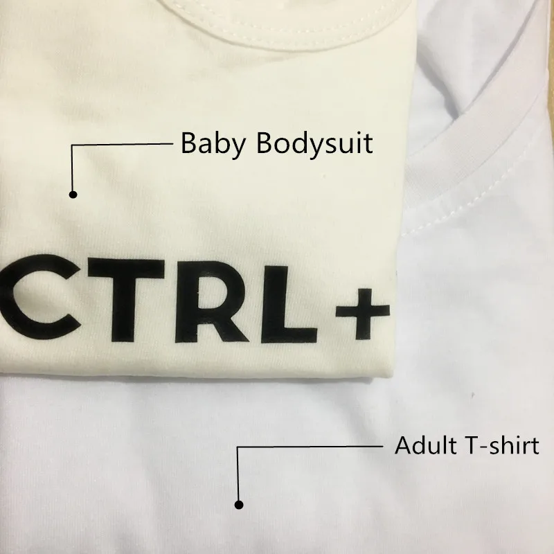 Ctrl C V футболка для папы и сына Семейные Комплекты Одежда для папы, мамы и меня одежда для мамы и дочки семейная одежда для мамы, папы и ребенка